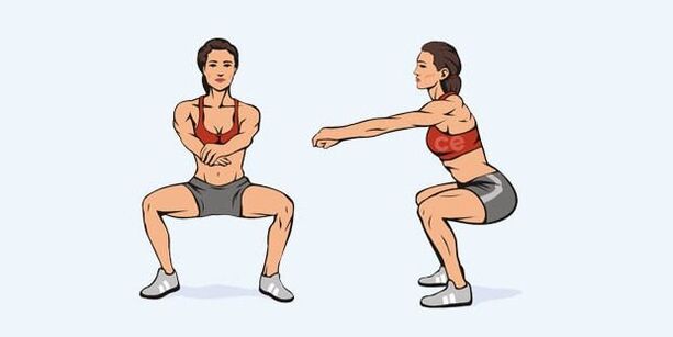 squats pour perdre du poids des jambes